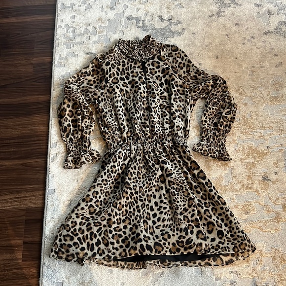 Rachel Roy Long Sleeve Cheetah Print Dress - Picture 3 of 7